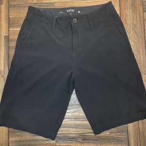 Quiksilver Men's Black Flat Front Shorts
